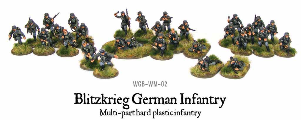 German Blitzkrieg Infantry Sprue 28mm WWII WARLORD GAMES
